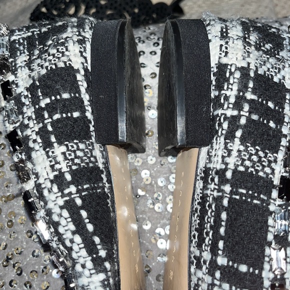 Zara women’s tweed ballet shoes pointy flats - Picture 3 of 4